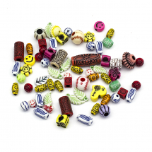 Koraliki i Zawieszki Akrylowe, Styl Antyczny, Mix, 7-25x7-20mm, Otwór 1~4mm, 25-35szt/25g (13WB29005)