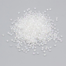 Koraliki Eco Akryl, Przezroczyste, Powlekane Tęczowy, Biconus 4x4mm, około 820szt/25g (13WB29507)