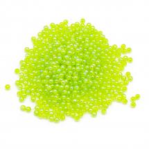 Koraliki Akrylowe, Przezroczyste, Ekologiczne, Tęczowy, Okrągły, Zielony Trawnik, 4mm, około 800szt/25g (13WB29600)