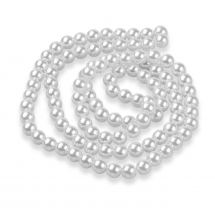 Koraliki Imitacja Pereł, Plastik ABS, Okrągłe, Lśniący, Biały, 8mm, około 95szt/25g (13WB14384)