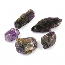 Натуральний Аметист Необроблені Самородки, 19-42x17-30x10-16мм, без Отвору, близько 5шт/100г (13WB18237)