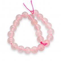 Koraliki Naturalny Różowy Kwarc, Fasetowany, 8mm, otwór 1mm, około 22szt/18cm/nić (5WB5179)