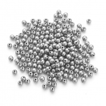 Koraliki Akrylowe Lakierowane, Matowe Styl, Okrągłe, Średnica: 6mm, Kolor: Srebrny, około 210szt/25g (13WB28897)