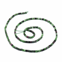 Koraliki Kamień Naturalny Aniolit, Kostka, 2x2x2mm, 165szt./37cm/sznur (13WB28965)