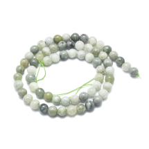Koraliki Kamień Naturalne Myanmar Jadeit, Kulki, 6mm, 63szt/38cm/sznur (13WB28989)