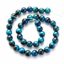 Koraliki Naturalny Kamień Tygrysie Oko, Okrągłe Kulki, 10mm, około 36szt/37cm/sznur (13WB29056)