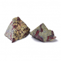 Naturalny Jaspis Smocza Krew, Samorodek, 34-38x29-34x19-24mm, bez Otworu, 5szt/100g (13WB29448)