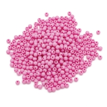 Koraliki Akryl, Okrągłe, Nieprzejrzyste, do Rękodzieła, 6x5mm, Jasnoróżowe, Otwór: 1.8mm, około 400szt/50g (13WB29553)