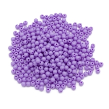 Koraliki Akrylowe, Okrągłe, Nieprzejrzyste, do Rękodzieła, Liliowe, 6x5mm, Otwór: 1.8mm, około 400szt/50g (13WB29574)