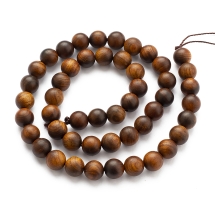 Koraliki Drewniane, Afrykańskie Paduk, Okrągły, Niebarwione, Brązowy, 8mm, około 47szt/38cm/nić (13WB18682)
