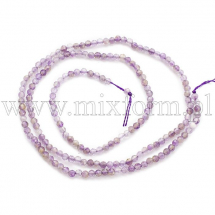 Koraliki Naturalny Ametyst Fasetowany, 2mm, około 190szt/38cm/nić (13WB26381)