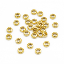 Koraliki Dystansowe, Stopowy Biżuterii, Rondel, Antyczny Złoty, 7x3mm, 30szt (13WB17416)