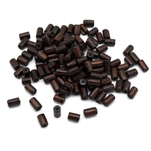 Koraliki Naturalne Drewniane Barwione, Rurka, Kolor: Brązowy, 8x5mm, około 480szt / 50g (13WB20778)