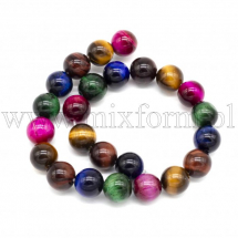 Koraliki Naturalne Tygrysie Oko, Okrągłe, 8mm, około 22szt/20cm/nić (13WB11543)