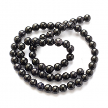 Koraliki Syntetyczny Niebieski Goldstone, 6-6.5mm, około 60szt/38cm/nić (13WB11634)