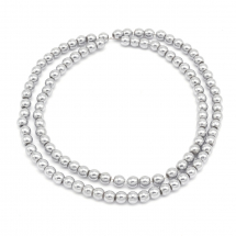 Намистини Синтетичний Гематит Круглі Гальваніка, Срібло, 3мм, Отвір 1мм, близько 123шт/38см/нитка, (13WB18740)