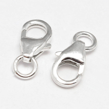 Srebro 925 Zapięcie Karabinek-Lobster, 10x6x2.8mm, Otwór 3.5mm, 2szt (13WB31794)