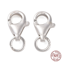 Srebro 925 Zapięcie Karabińczyk-Lobster, 9.5mm, Otwór 1mm, 2 szt (13WB31811)
