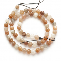 Koraliki Naturalny Kamień Słoneczny, Klasa AA, Okrągłe, Kolor: Brązowy, 6mm, około 60szt/37cm/nić (13WB15711)