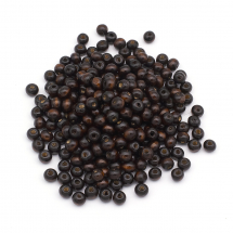 Koraliki Naturalne Drewniane, Handmade, Kolor: Kawowy, Barwiony, Okrągły, 8mm, Otwór: 2mm, około 280szt/50g (13WB29769)