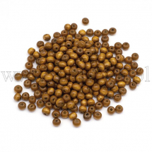 Koraliki Naturalne Drewniane, Handmade, Barwiony, Brązowy, Kulki, 8mm, około 280szt/50g (13WB29770)