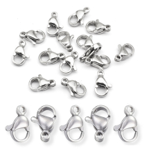 Zapięcie Karabińczyk-Lobster, Stal Nierdzewna, 9x6x3mm, Otwór 1mm, 20szt (13WB32039)