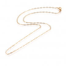 Naszyjnik Łańcuszek Kotwica, Stal Nierdzewna, Zapięcie Karabińczyk, Złoty, 50cm, Grubość 1.8x0.4mm, 1szt (13WB29412)