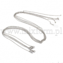 Naszyjnik Łańcuszek Kotwica, Stal Nierdzewna, Zapięcie Karabińczyk Lobster, 50cm, 1.5x0.4mm, 5szt (13WB29415)