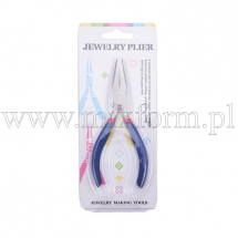 Szczypce Stal Nierdzewna, Narzędzie do Biżuterii i Rękodzieła, Niebieskie, 125x53mm, 1szt (13WB11389)