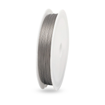 Linka Jubilerska, Stalowa, Powłoka Nylonowa do Rękodzieła, 0.38mm, 50m/szpula (5WB3757)