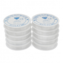 Nić Elastyczna Silikonowa Gumka do Koralików, Bransoletek, 0.6mm / 10m, 10szpul / zestaw (13WB28918)