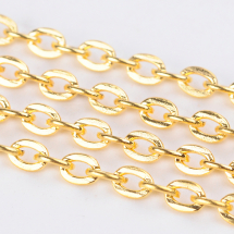 Łańcuch Kotwiczny Splot, Żelazny, Nielutowany, Kolor: Złoty, Ogniwo: 3x2.2x0.6mm, 5m (13WB29020)