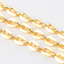 Łańcuch Kotwiczny Splot, Żelazny, Nielutowany, Kolor: Złoty, Ogniwo: 4x2.7x0.7mm, 5m (13WB29021)