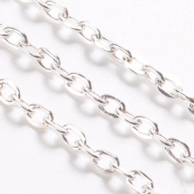 Łańcuszek Splot Kotwiczny, Żelazne, Srebrny, Niespawany, Ogniwo 4x2.7x0.7mm, 5m (13WB29026)
