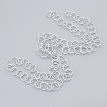 Łańcuszek Aluminiowy, Splot Rolo Belchera, Teksturowy, Niespawany, Jasnoszary, 15.5x2mm, Długość 1m (13WB29227)