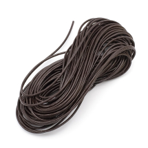 Sznurek Naturalna Skóra Wołowa, Brązowy do Robienia Bransoletek i Biżuterii, Okrągły, 1.5mm, 10m/wiązka, (13WB29239)