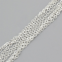 Łańcuch Kotwiczny, Żelazny, Płasko-owalny, Lutowany, Kolor: Srebrny, Ogniwo: 2x1.5x0.3mm, 5m (13WB29253)