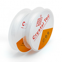 Nić Silikonowa, Elastyczna, Okrągła, do Bransoletek, Bezbarwny, 0.6mm, około 12m/szpula, 2szt (13WB29305)