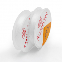 Nić Silikonowa, Elastyczna Gumka, do Tworzenia Biżuterii, Biała, 0.5mm, 15m/szpula, 2 szt (13WB29306)