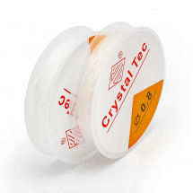 Силіконова Нитка Еластична 0.8мм/6м Гумка, Безбарвна, (13WB29308)