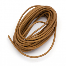 Sznur Skóra Naturalna, Kolor: Peru, Średnica 2.5mm, 5m/opakowanie (13WB29340)
