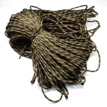 Sznurek Paracord Poliester i Spandex 7-Żyłowy Paskowany, do Robienia Bransoletek, 4mm, około 100m/wiązka (13WB29466)