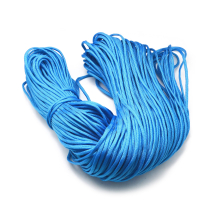 Sznurek Paracord Poliester i Spandex 7-Żyłowy do Robienia Bransoletek, Niebieski, 4-5mm, 100m/wiązka (13WB29469)