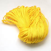 Sznurek Paracord Poliester i Spandex 7-Żyłowy do Robienia Bransoletek, Żółty, 4-5mm, 100m/wiązka (13WB29470)