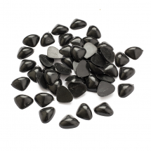 Noski do Zabawek, Plastikowe, 16.5x13x5.5mm, Kolor: Czarny, 50szt (13WB17800)