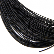 Bajorek do Haftu Twardy, Miedź, Czarny, 1mm, 25m/100g (13WB29034)