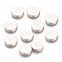 Mocne Magnesy Okrągłe do Rękodzieła, na Lodówkę i do Biura, 10x2.5mm, 10szt (13WB29107)