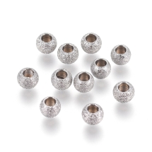 Koraliki Gwiezdny Pył, Stal Nierdzewna, Rozmiar: 3x2mm, Otwór 1.5mm, 10szt (13WB29136)