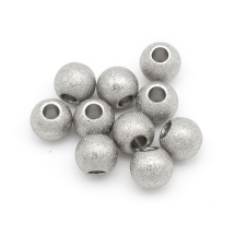 Koraliki Gwiezdny Pył, Stal Nierdzewna, Okrągłe, Rozmiar: 8x7mm, Otwór 4mm, 10szt (13WB29137)