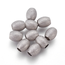 Koraliki Gwiezdny Pył, Stal Nierdzewna, Owalne, Rozmiar: 7x6mm, Otwór 3mm, 10szt (13WB29152)